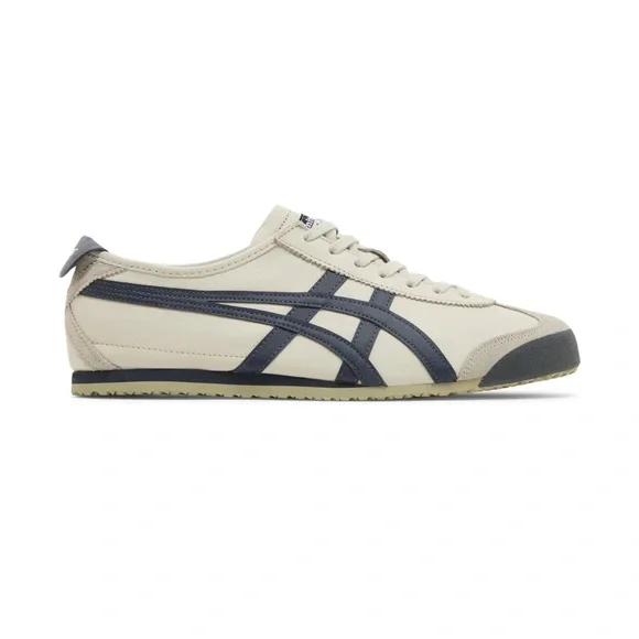 Onitsuka Mexico 66 Birch Peacoat beige navy shoes - Picture 1 of 10